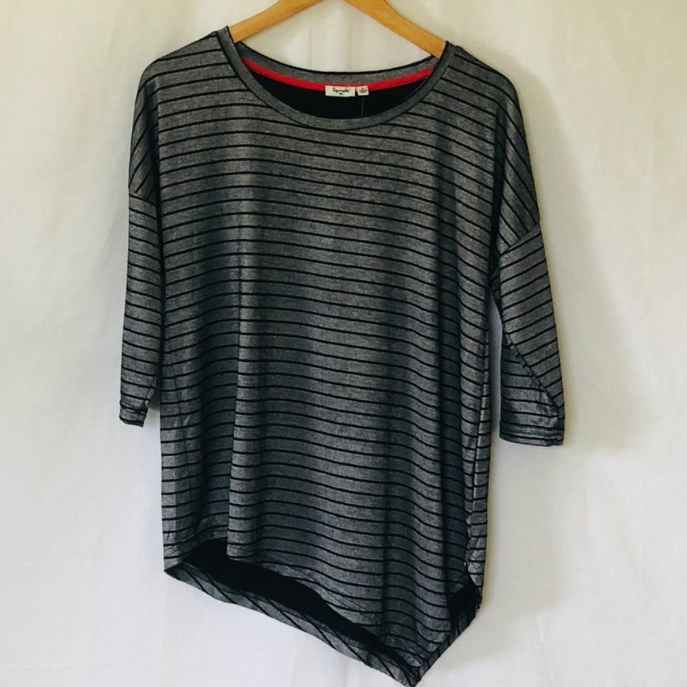 Symple NYC Striped Shark Bite Top